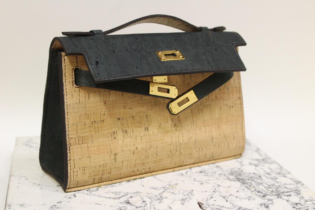 Pouch in 3/4 view with straps unbuckled